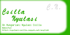 csilla nyulasi business card